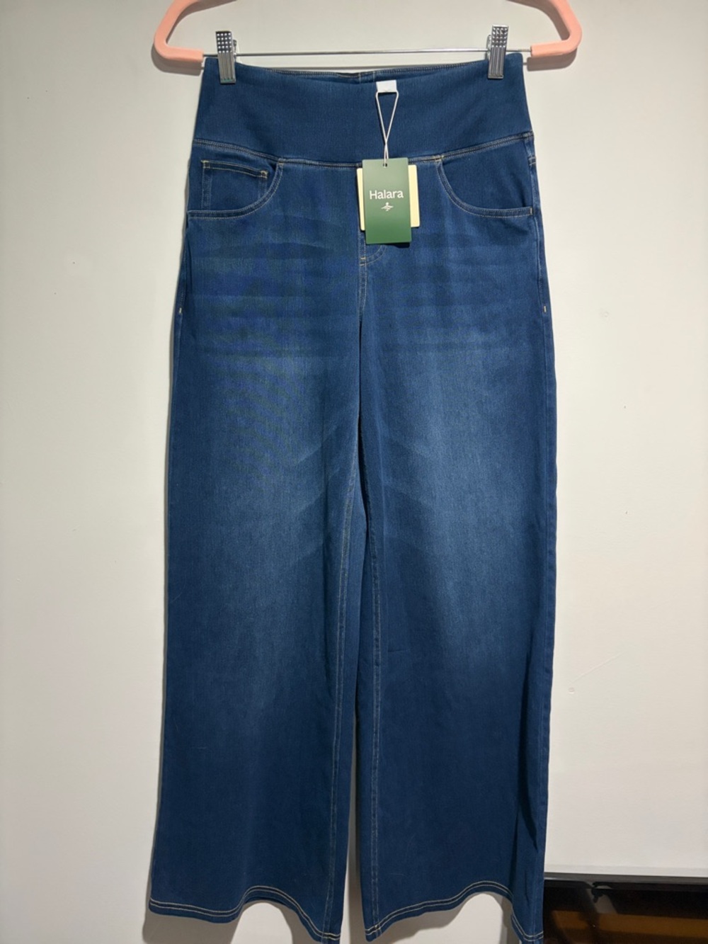 HALARA Wide Leg legging/Jeans in Deep Blue